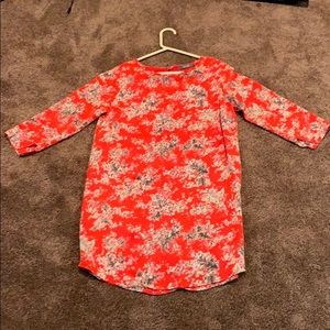 Evereve Red Floral Dress